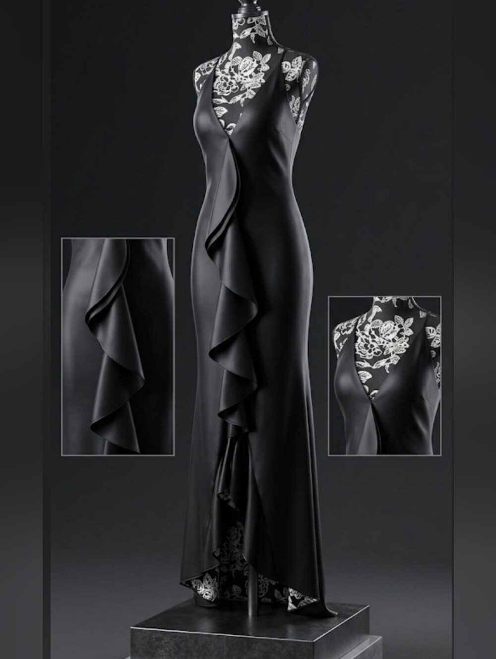 Long Satin Dress